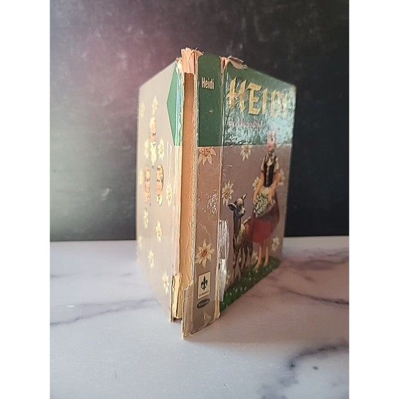Vintage Heidi by Johanna Spyri Hardcover Book Whitman Publishing Company 1955 - Picture 10 of 10